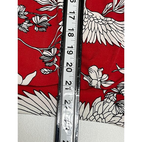 Express Floral Halter Tank Top XS Red White Boho Summer Casual - Picture 4 of 9